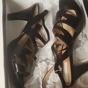 Naturalizer Elegant Black Strappy Heels